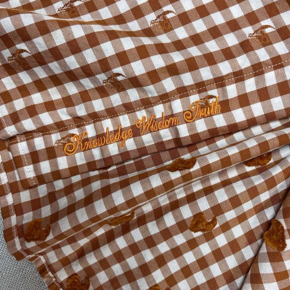 Robert Graham Shirt Mens‎ 3XL White Burnt Orange Check Short Sleeve Classic Fit - Picture 6 of 12